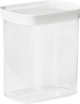 Emsa Vorratsdose Optima, Kunststoff, (2-tlg), 1,6 Liter, rechteckig, frische Dichtung, rutschfeste Stapelränder