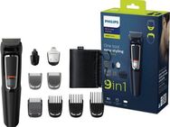 Philips Multifunktionstrimmer Series 3000 MG3740/15, All-in-One Trimmer, 9-in-1 für Gesicht und Haare mit Edelstahlklingen