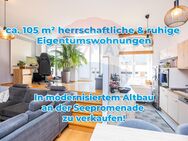 Eigentumswohnung an der Seepromenade! Ca. 103 m² in herrschaftlichem Ambiente mit Balkon & Parkgarage - Apolda