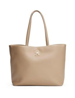 Tommy Hilfiger Tragetasche TH MODERN TOTE, Damen Schultertasche, Umhängetasche mit TH-Schmuckelement