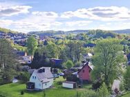 Panoramablick über Schwarzenberg - Herrliche Maisonette mit großer Sonnenterrasse - Schwarzenberg (Erzgebirge)