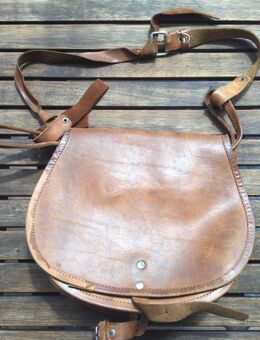 Echtleder Umhängetasche Vintage Unisex 1960er Jahre - Fulda