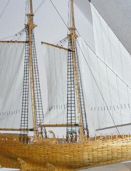 Bluenose absolut einzigartiges Modell aus ca.16500 Streichhölzern - Aßlar