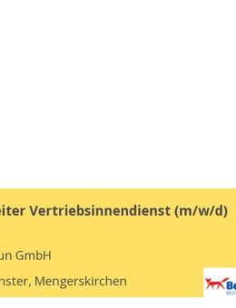 Sachbearbeiter Vertriebsinnendienst (m/w/d) - Mengerskirchen