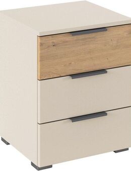 rauch Nachtkommode Nachttisch-Set Nachtkonsole Beistelltisch Kommode Sideboard SAJO (Set, 2 St), mit 3 Schubladen, obere Schublade farblich abgesetzt MADE IN GERMANY