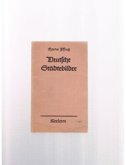 Deutsche Städtebilder,Hans Pflug,Reclam Verlag,1942 - Linnich
