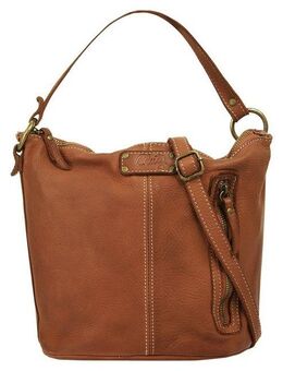 Cluty Umhängetasche, echt Leder, Made in Italy