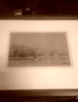 " Stadtstaffage von Szentendre Ungarn" signiert B.I. datiert 88 (1888)  Aquarell gerahmt : 48,5cm x 39cm - Sternenfels