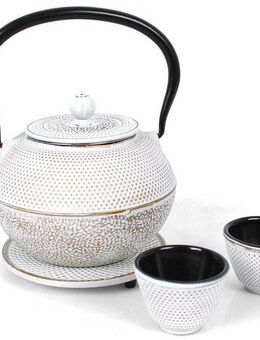 ECHTWERK Teeservice (4-tlg), 2 Personen, Gusseisen, Gusseisen, im Vintage-Design, 1,1 Liter, mit abnehmbarem Sieb