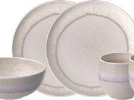 like. by Villeroy & Boch Frühstücks-Geschirrset Perlemor Sand (6-tlg), 2 Personen, Fine China-Porzellan, Made in Germany, Fine China Porzellan