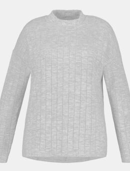 Ulla Popken Turtleneck Sweatshirt + Jogginghose Gr. 50/52 grau - Kerken