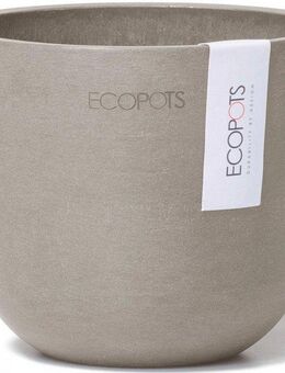 ECOPOTS Blumentopf Oslo Mini 11,5 Taupe, für den Innenbereich