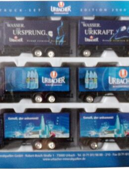 Urbacher Mineralwasser Nr.04 - Set Editon 2500 - MB Actros - 3 Hängerzüge - Doberschütz