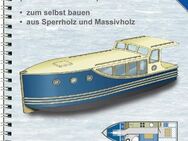 Bauplan für ein Backdecker-Kajütboot, L 836cm,zum Selbstbau, Wohnboot, Kajütboot für Außenbordmotor - Berlin