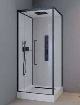 Marwell Komplettdusche White Square, BxT: 90x90 cm, Einscheibensicherheitsglas, inkl. Armaturen