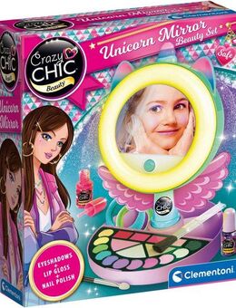 Clementoni® Kreativset Crazy Chic, Make-up-Spiegel Deluxe, Made in Europe
