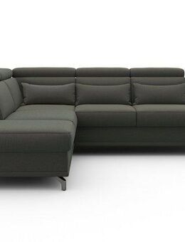 sit&more Ecksofa Cabrio L-Form, B: 274 cm, mit Sitztiefen-, Arm- & Kopfteilverstellung, 3 Nierenkissen, Federkern, optional Bettfunktion und Stauraum