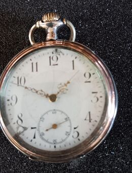 Antike FALK-Ttaschenuhr Cylindergang 10 Steine 800-ter Silber - Kolkwitz