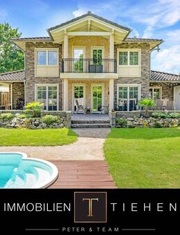 La Dolce Vita daheim! Junge Stadtvilla im mediterranen Stil mit Pool, PV-Anlage und Feldblick! - Meppen