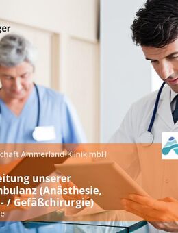MFA als Leitung unserer Zentralambulanz (Anästhesie, Allgemein- / Gefäßchirurgie) - Westerstede