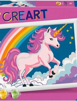 Ravensburger Malen nach Zahlen CreArt, Pinkes Einhorn, Made in Europe