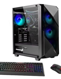 GAMEMAX Striker 7607 AMD Ryzen 7 5700X RTX 5060 32GB DDR4 1TB SSD Gaming-PC (AMD Ryzen 7 5700X, RTX 5060, 32 GB RAM, 1000 GB SSD, Wasserkühlung, Windows 11)