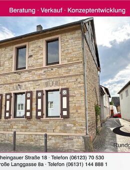Hübsches Einfamilienhaus mit Innenhof und großer Scheune - Gau-Bickelheim