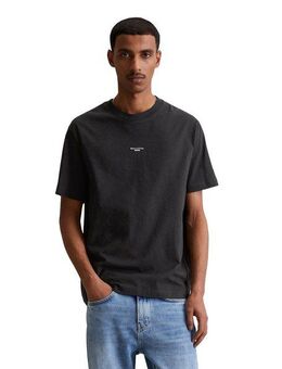 Marc O'Polo DENIM T-Shirt mit Labeling vorne mittig