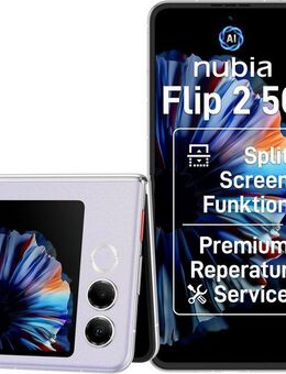 Nubia Flip 2 Smartphone (17,52 cm/6,9 Zoll, 256 GB Speicherplatz, 50 MP Kamera)