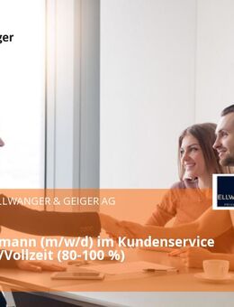 Bankkaufmann (m/w/d) im Kundenservice in Teilzeit/Vollzeit (80-100 %) - Stuttgart