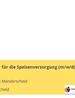 Mitarbeiter für die Speisenversorgung (m/w/d) - Manderscheid (Landkreis Bernkastel-Wittlich)
