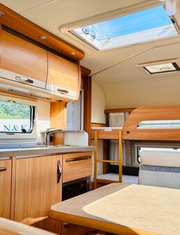 Wohnwagen zum Mieten/ Vermieten Knaus - Stockbetten Etagenbetten Hochbetten - For Rent - CAMPING URLAUB ☀️ Wohnanhänger Camper Wohnmobil Mover Markise 6 Personen TV Fahrradträger Van Caravan Anhänger - Öpfingen