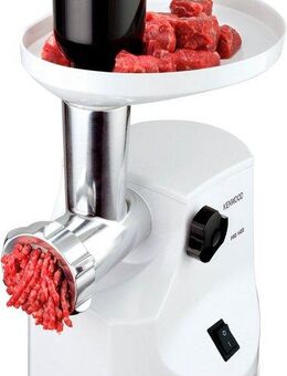 KENWOOD Fleischwolf MG 450, 1400 W, 2 Wurstfüllaufsätze, 1 Kebbeaufsatz, 3 Lochscheiben