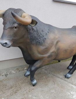 Stier XXL Lebensgroß Dekofigur für Haus und Garten NEU Gartendeko Kostenlose Anlieferung - Hergisdorf