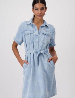 Monari Jeanskleid mit Bindegürtel