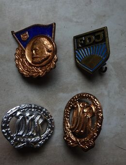 Anstecknadeln Pins DDR FDJ Karl Marx - Altenberg