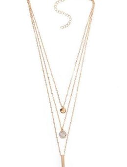 COLLEZIONE ALESSANDRO Ketten-Set Layla, mit funkelnden Glassteinen