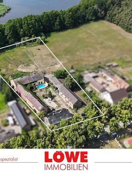 Einmalige Gelegenheit-Vierseithof am Gröbener See + Stallung m. Baugenehmigung für 2 Wohneinheiten + Option auf ca. 2 ha Weidefläche! - Nuthetal