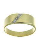 Firetti Goldring Schmuck Geschenk Gold 333 Herrenring Goldring Siegelring, mit Diamant in 00000