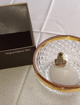 Walther Glasschale mit Goldrand, 24 Karat - Püttlingen