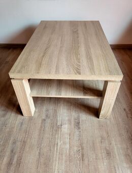 Sehr gepflegter, gebrauchter Wohnzimmer- / Couchtisch in Sonoma Eiche hell, B/T/H, 110 x 70 x 45 cm, mit praktischer Ablage unter Tischplatte, gekauft 2013, stammt aus Nichtraucher-Haushalt, eventuell Lieferung gegen Aufpreis möglich, 35 € - Unterleinleiter