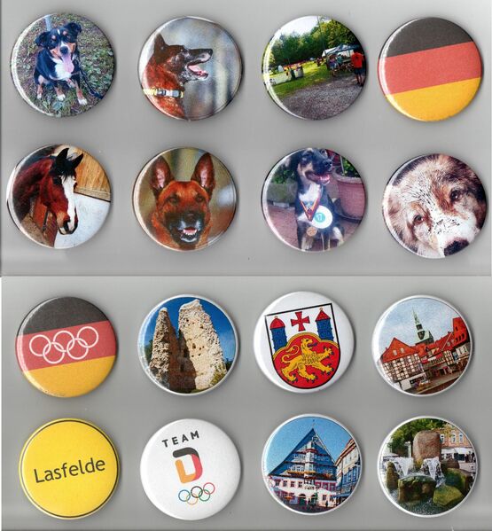 Ansteck-Buttons Ø 59 mm Smiley - Osterode (Harz)