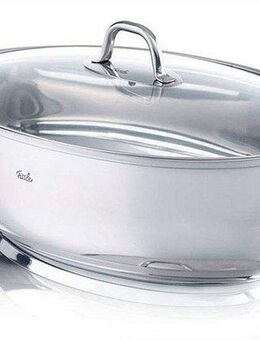 Fissler Bräter Fassungsvermögen 7,1 Liter, Edelstahl 18/10 (1-tlg), Induktion, Maße ca. L x B x H: 38 x 25,5 x 12,4 cm