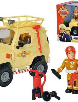 SIMBA Spielzeug-Auto Feuerwehrmann Sam, 4x4 Geländewagen, mit Lichteffekten
