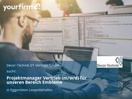 Projektmanager Vertrieb (m/w/d) für unseren Bereich Embleme - Eggenstein-Leopoldshafen