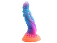 Cosmic Pulse Dildo – Der leuchtende Bote aus fernen Galaxien, 20 cm, Außerirdische Textur - Essen