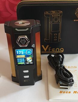 Snowwolf Vfeng Schwarz/ Gold, FP. 50€ Top Zustand ! SAMMLUNGSVERKLEINERUNG! Akkuträger, Mod Box, E Zigarette, Vape. - Bühl