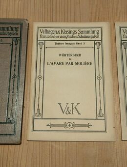 L’AVARE – Comedie en cinq actes par MOLIERE, Ausgabe von 1927, plus Wörterbuch und Anhang für den Schulgebrauch - Schwabach