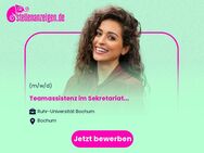Teamassistenz im Sekretariat (TV-L 8, Vollzeit/Teilzeit) (m/w/d) - Bochum