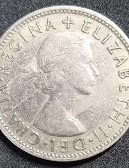 Großbritannien, Two Shilling 1958 Münze, Elisabeth II. - Essen